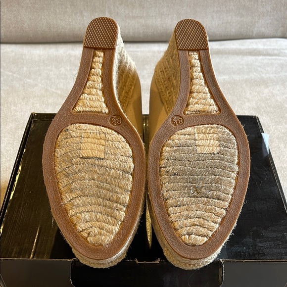 J.Crew Beige Espadrille Wedge Heels - Picture 4 of 6